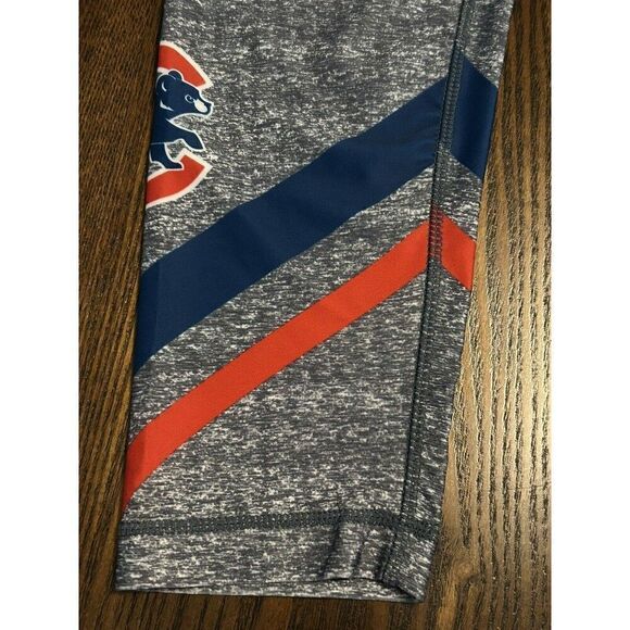 Chicago Cubs Major League Fitness Women’s Leggings L MLB Baseball EUC - Picture 10 of 16